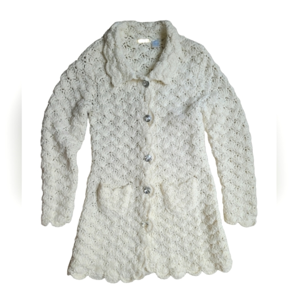 Elegant Cream Women's Cardigan